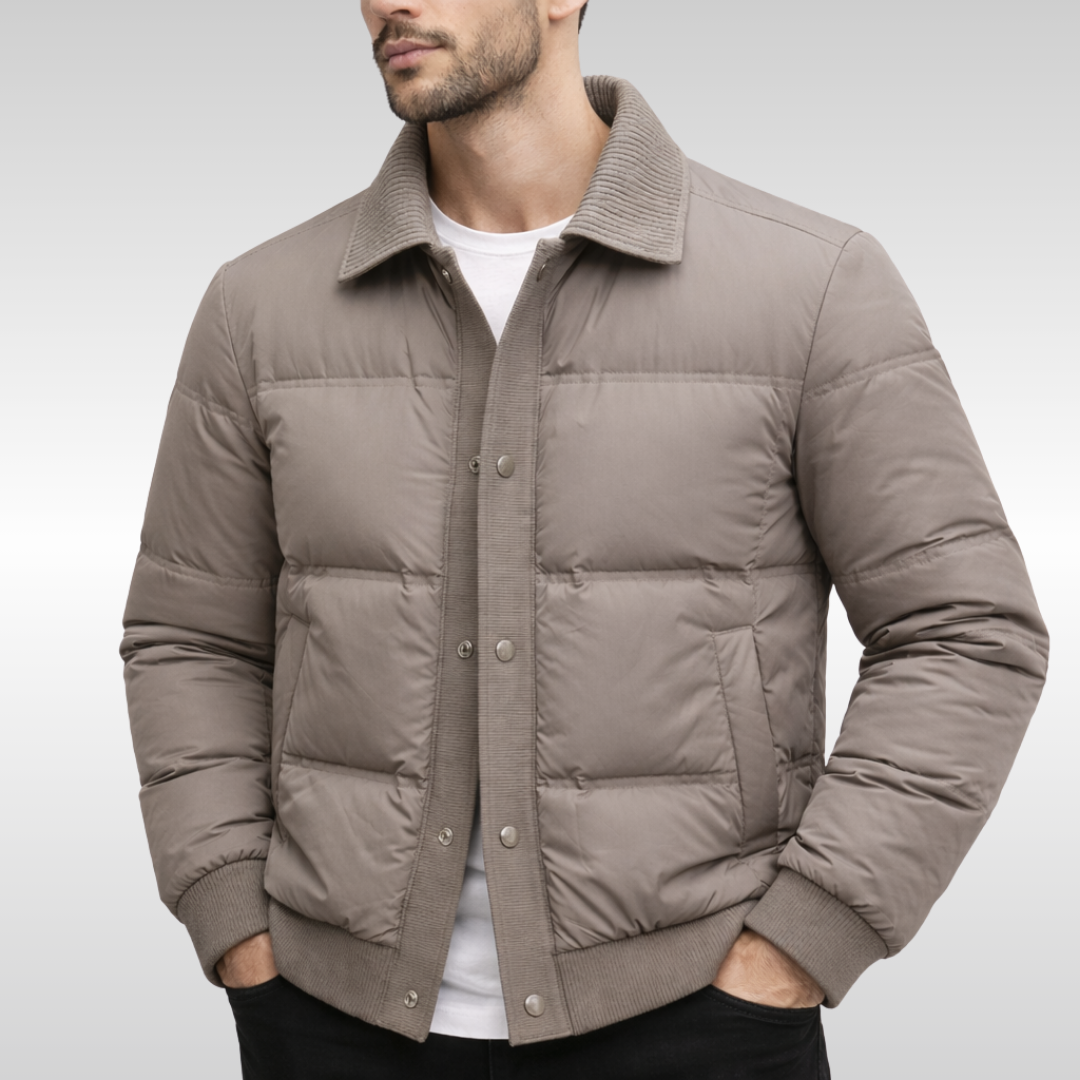 Louis Men’s Puffer Jacket – Insulated Warm Winter Coat